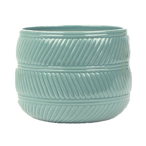 pots: Eva Blue Ceramic Pot 15cm