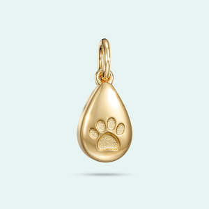 Ashes Charm - The Paw Print Love Drop