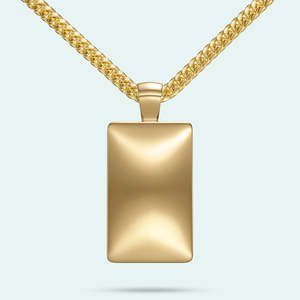 Ashes Jewellery Pendants: Ashes Pendant - The Ingot