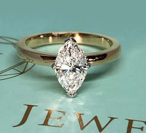 Engagement Ring: Marquise Diamond Ring