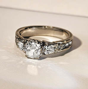 Engagement Ring: Vintage Inspired Diamond Ring