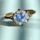 Ice Sapphire and Diamond Ring