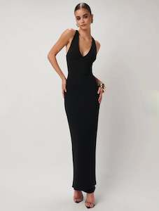 Maxi dress: Eiza Gown in Black