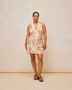 For Sale: Morgan Linen Mini Dress in Ballet Floral - FOR SALE