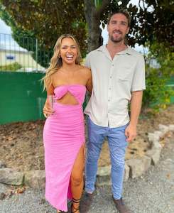 Natalie Rolt: Aston Dress in Candy Pink