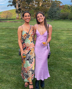 Dion Silk Dress in Lilac