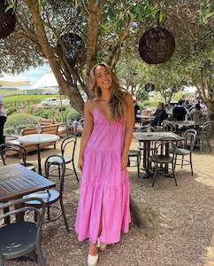 Maternity Friendly: Tiered Cotton Maxi Dress