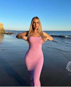 Maternity Friendly: Lounge Slip Dress in Petal