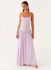 Size 14: Jacinda Drop Waist Maxi in Lavender
