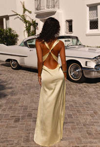 Musa Maxi Dress in Lemon