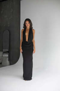 Size 14: Vanessa Jersey Dress in Black