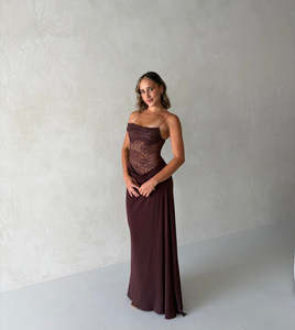 Natalie Rolt: Sloane Dress in Espresso