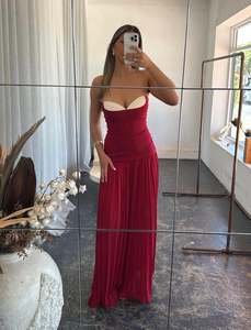 Bulk Rentals: Nicolette Maxi Dress in Raspberry