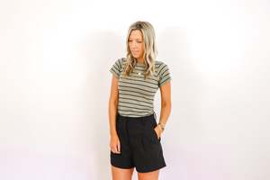 Tops Shirts: Bay Stripe Tee