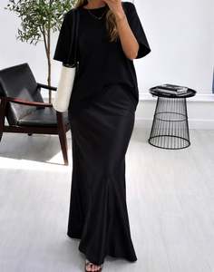 Tops Shirts: Oversized Black Tee