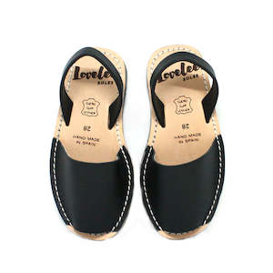 LIL' LOVELEE IN BLACK AVARCA - SIZES 25 ANKLE STRAP