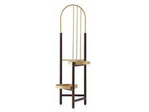 2 Tier Clamping Plants Stand/Display Rack-Dark Walnut