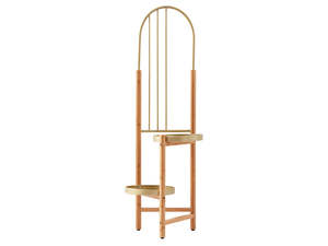 2 Tier Clamping Plants Stand/Display Rack-Natural