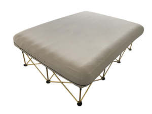 Folding Camping Bed with Inflatable Air Mattress and Carry Bag
