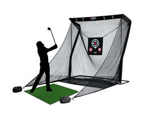 Golf: 2.5m Z-shaped Golf training net With Side Protection