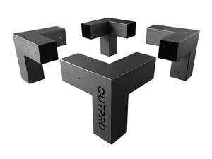 Products: OUTPRO Aluminum Single Pergola Corner bracket Kit