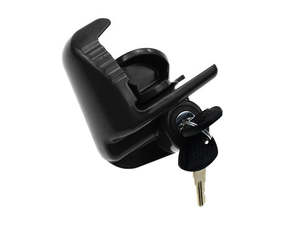 Universal Trailer Hitch Coupler Lock - Black