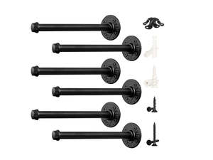 Tools Hardware: Pipe Shelf Brackets for DIY Floating Shelves-Set of 6