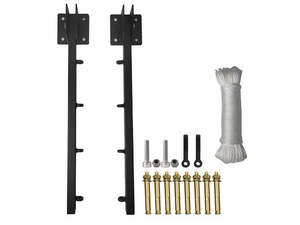 Outdoor Foldable Wall-Mounted Clothesline