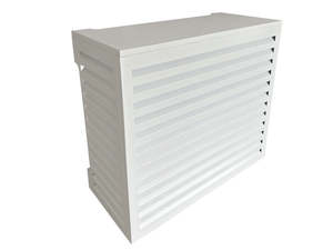 2mm Thickness Aluminum Heat Pump Cover- White -Medium