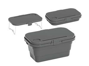 Clearance: 15L Picnic Storage Box Portable Folding Picnic Basket