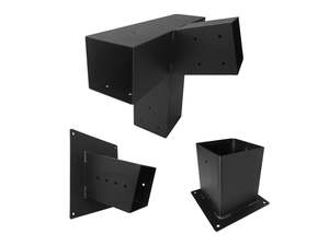 15°Slanted Wall Mount Pergola 4-way Bracket Kit