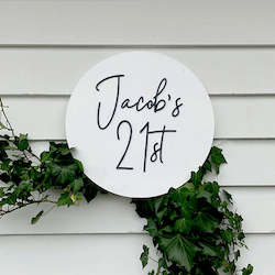 Weddings Events: Acrylic Sign