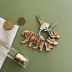 Gifts: Mama Bear Personalised Key Ring
