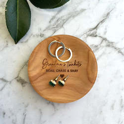 Gifts: Personalised Kauri Trinket Dish