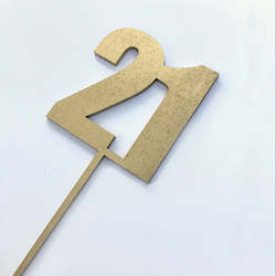 Numeric Cake Topper