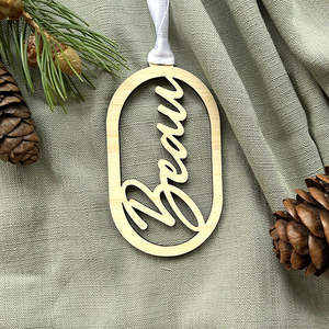 Oval Script Decoration