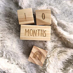 Decor: Baby Milestone Blocks