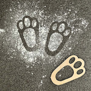 Easter 2020: Easter Bunny Footprint Template
