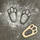 Easter Bunny Footprint Template