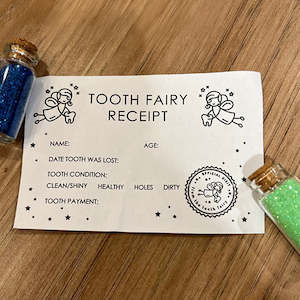 Tooth Fairy Receipt Printable