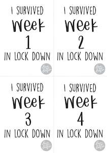 FREE Downloadable Lock Down Milestone Cards