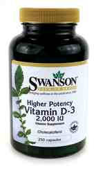 Products: Vitamin D-3, 2000IU, Swanson - Lovely Health