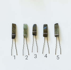 Sale: Labradorite Slab Hair Pin