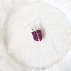 Purple Kunzite Earrings