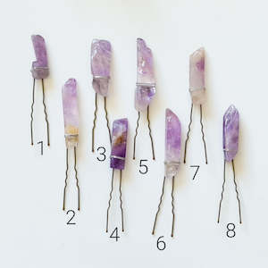 Sale: Ametrine Slab Hair Pin