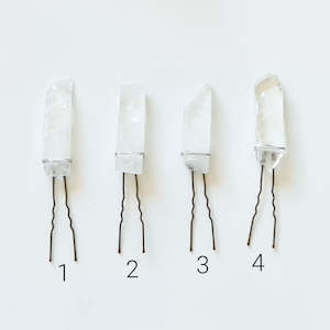 Sale: Clear Quartz Slab Hair Pin