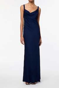 Symphony Slip Dress in Midnight.