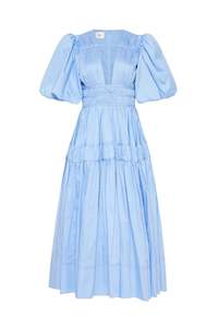 Midi: Fallingwater Gathered Midi Dress