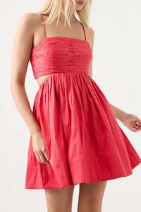 Mini: Liza Baby Doll Dress in Rouge Pink