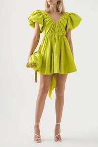 Gretta Bow Back Mini in Chartreuse Green